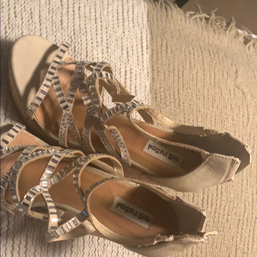 Not Rated cork wedge sandals